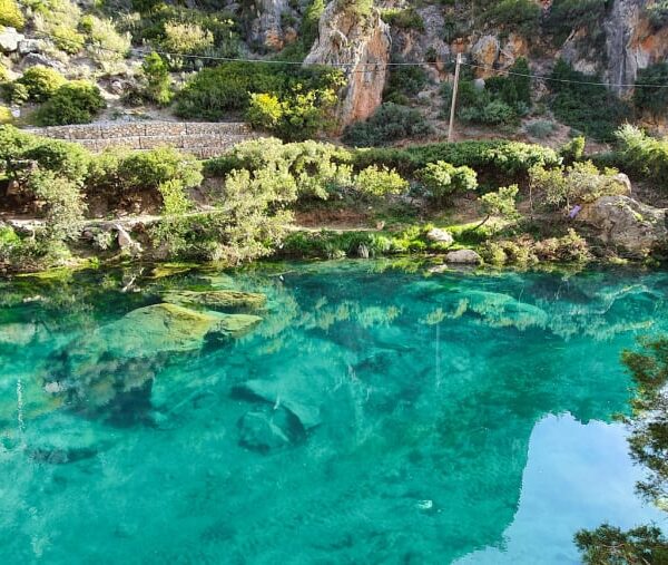 Crystal-clear waterfalls in Moroccan forest