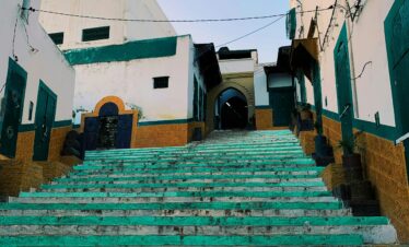 Woman looking at vast Moroccan canyon