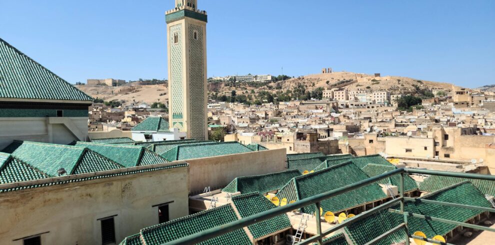 Ornate gate of a Moroccan royal palace