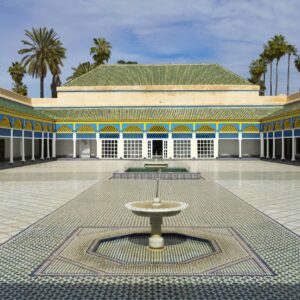 Hanging lanterns in a Moroccan souk