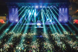 Mawazine logo and stage show