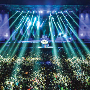 Mawazine logo and stage show