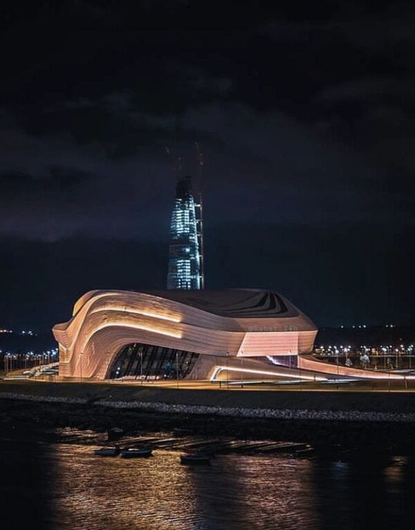 Modern architecture of Grand Theater of Rabat