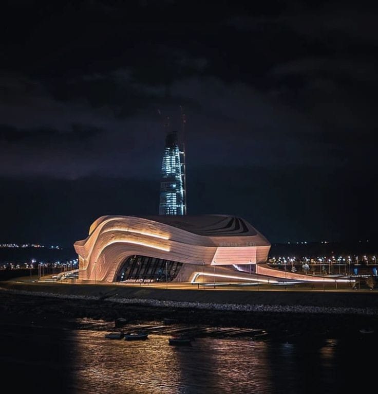 Modern architecture of Grand Theater of Rabat