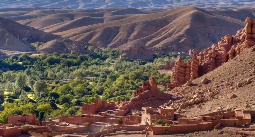 Ancient fortified village of Ait Benhaddou in Morocco.