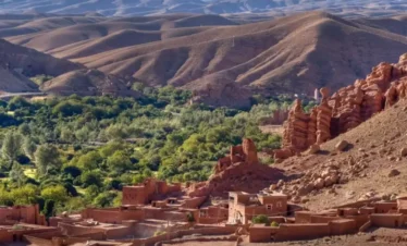 Ancient fortified village of Ait Benhaddou in Morocco.
