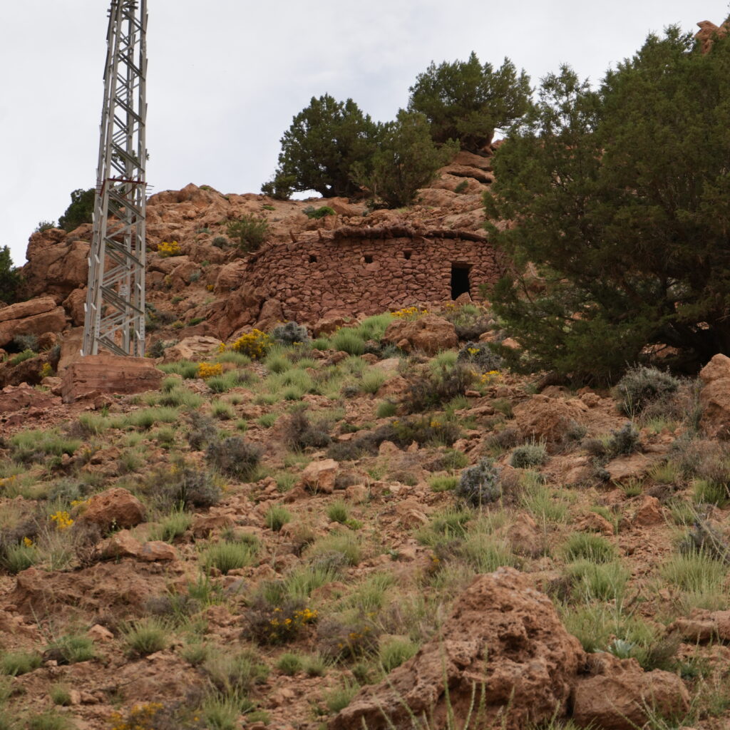 Lush green valley surrounded by rocky hills in Morocco.