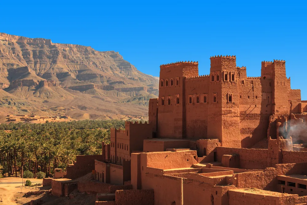 Historical earthen buildings in Aït Benhaddou