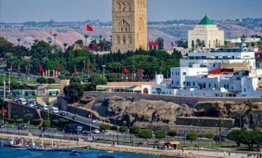 Traditional Moroccan mosaic fountain