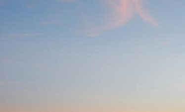 Sunset over the sandy horizon