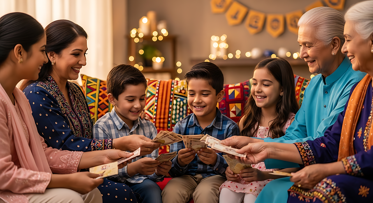 eid gift, family album, family, memories, heritage, connection, shared moments, childhood memory, grandparent, album, photograph, family time, family reunion, siblings, relatives, togetherness, closeness, unity, love, bond, affection, culture, tradition, ai generated