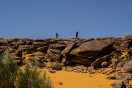 Sahara Desert Tours people walking on brown sand during daytime