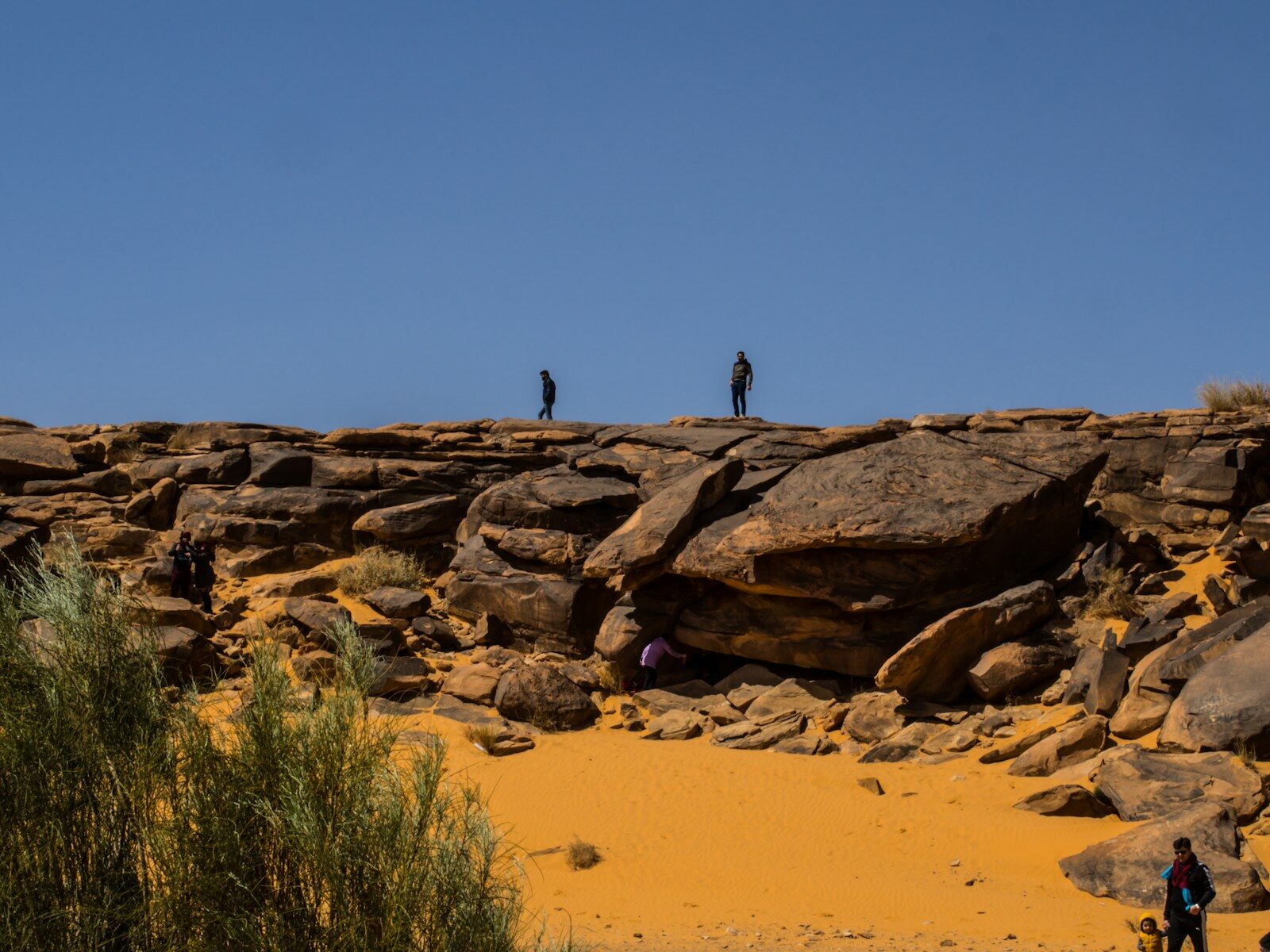 Sahara Desert Tours people walking on brown sand during daytime