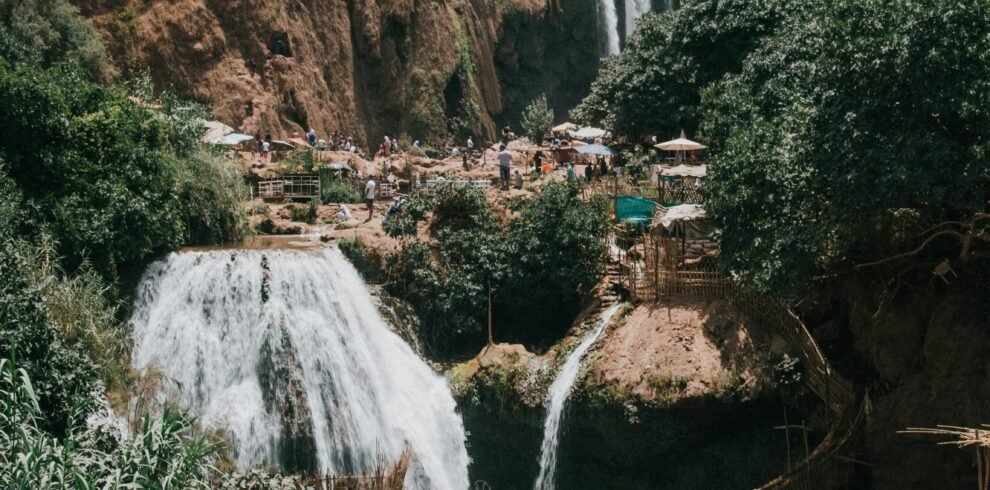 Expérience Ouzoud Waterfalls: The Ridge & Boat Hike au Maroc