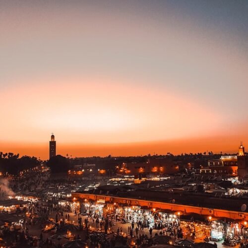 city during night