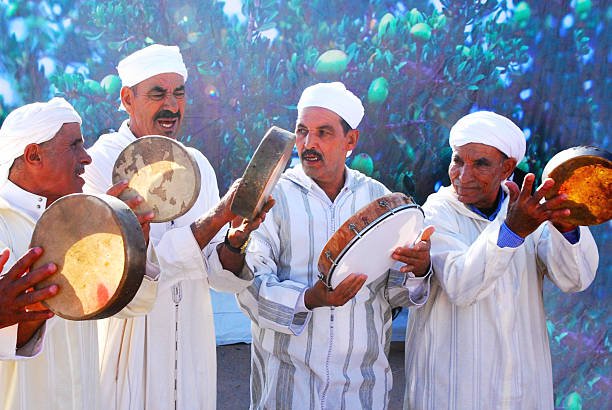 Playing the Bendir Drum