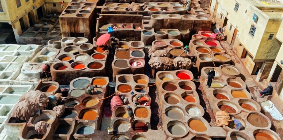 aerial view of washing area