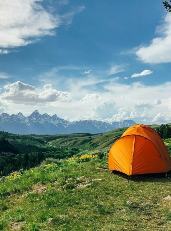 orange outdoor tent