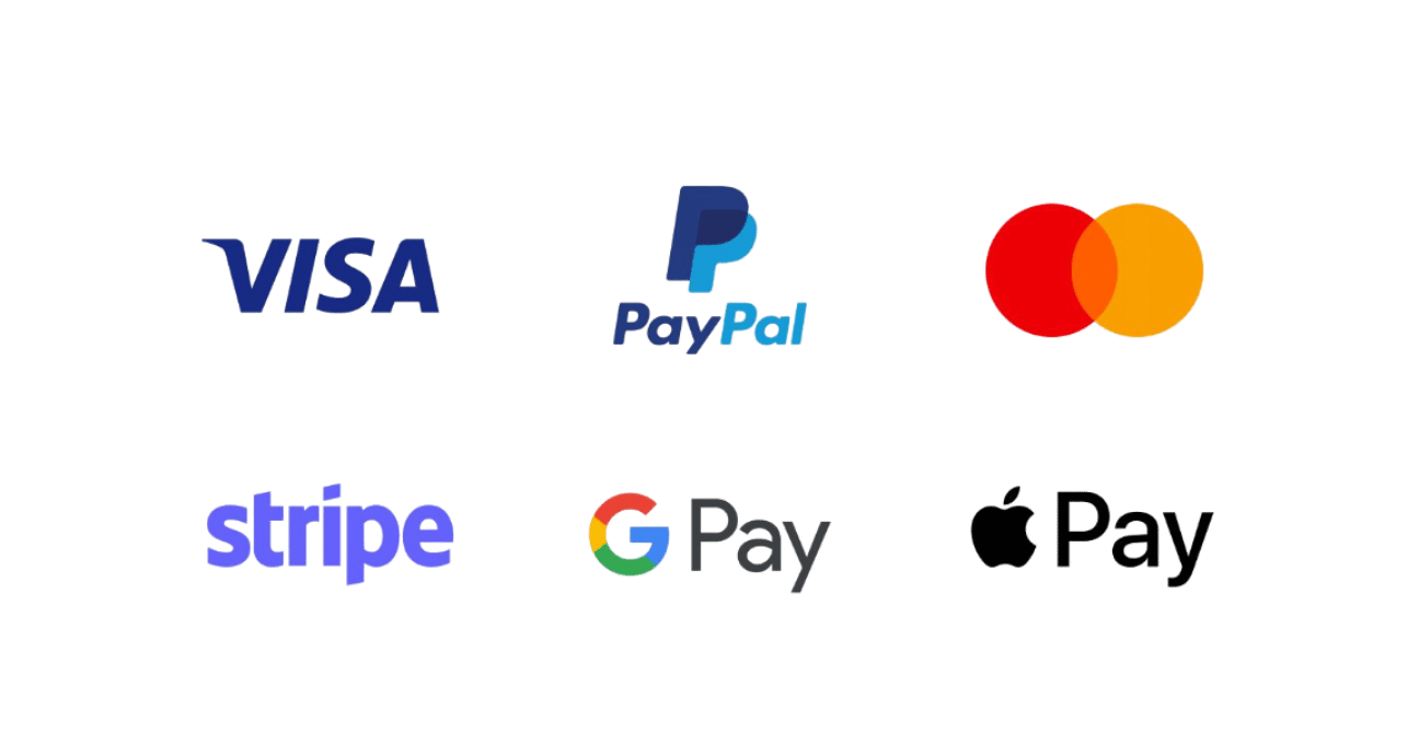 Accepted secure payment methods
